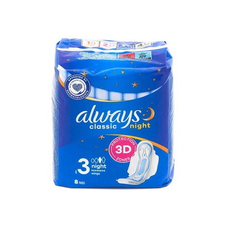 ALWAYS CLASSIC NUIT 8 PADS AVEC AILES