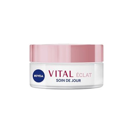 NIVEA VITAL ECLAT SOIN DE JOUR 50ML HUILE PETALES DE ROSE ET CALCIUM