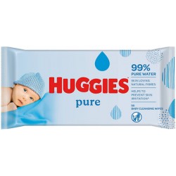 LINGETTES BEBE 56PCS HUGGIES ALOE VERA