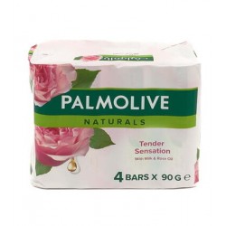 PALMOLIVE NATURALS SAVON 4X90G ROSE