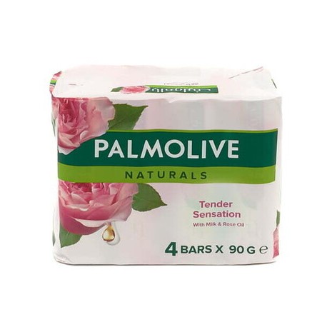 PALMOLIVE NATURALS SAVON 4X90G ROSE