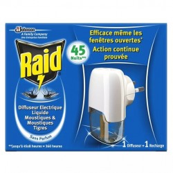 RAID ANTI-MOUSTIQUE DIFFUSEUR ELECTRIQUE 45NUITS