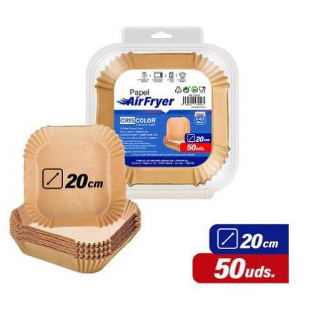 PAPIER ROND POUR AIRFRYER 20ØCM 50PCS