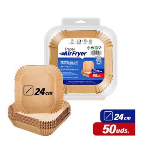 PAPIER ROND POUR AIRFRYER 24ØCM 50PCS