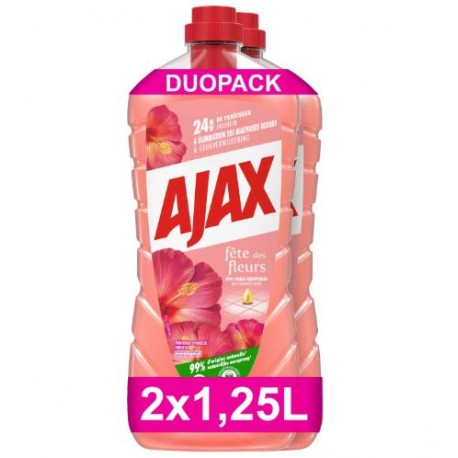 AJAX NETTOYANT SOLS 1.25L HIBISCUS